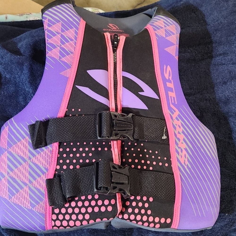Kids Purple and Pink Ski Vest